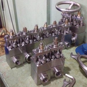 AL6XN valve bodies prior to assembly