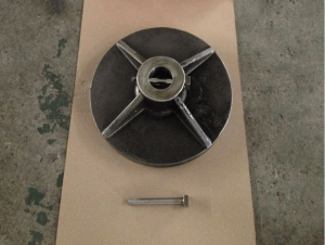 Alloy 20 disc and pin for swing check valve top