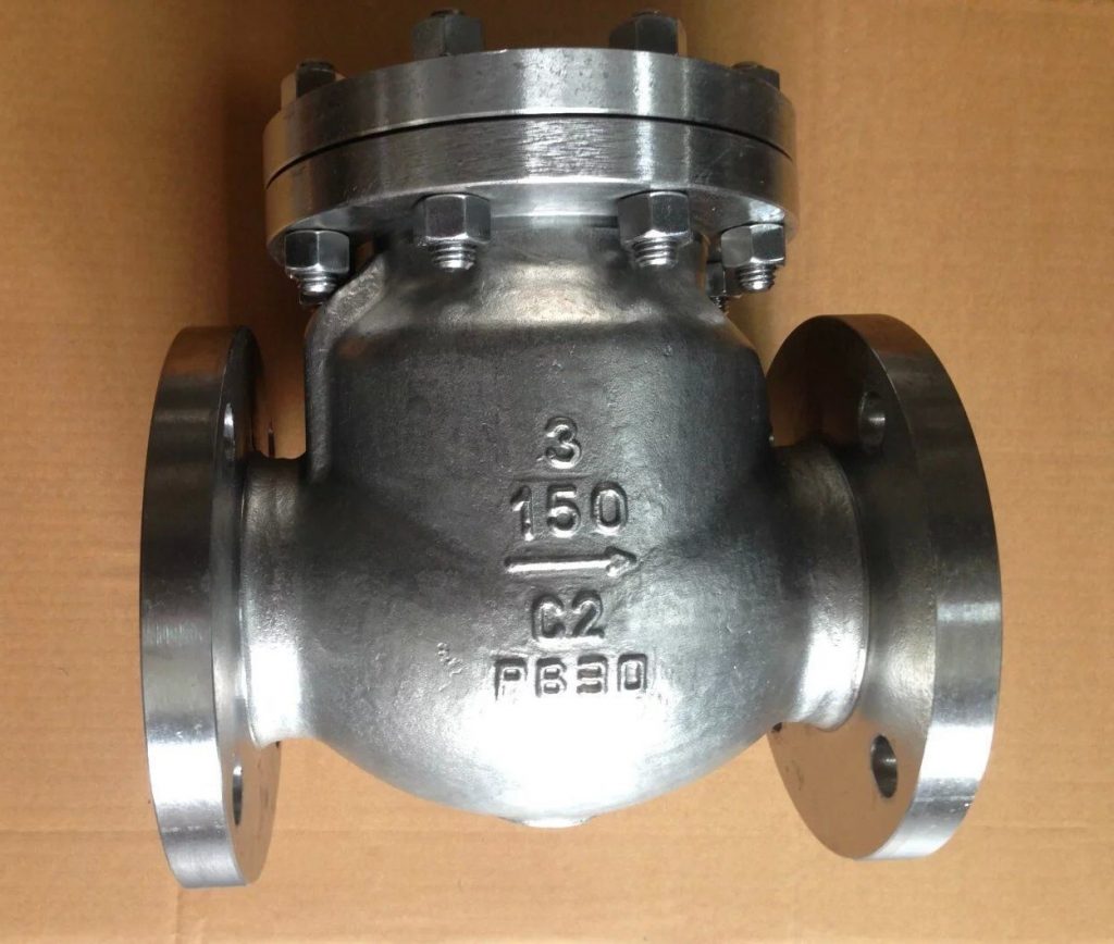 Swing check valve Titanium B381 Gr 2 front