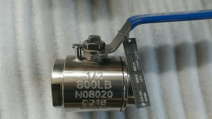 UNS N08020 floating ball valve